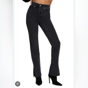 Women's Good American Good Boy Black Jeans size 10.